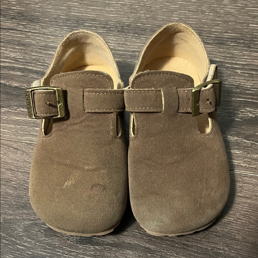Brown Kids Shoes with Buckle